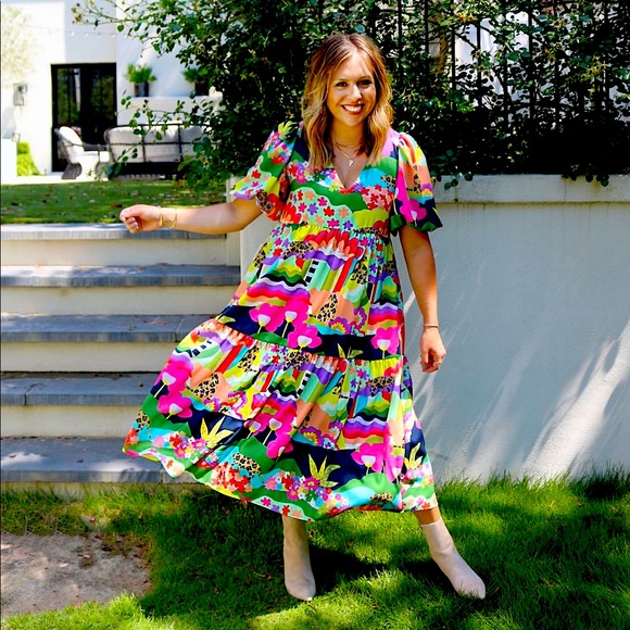 CROSBY by Mollie Burch Dresses & Skirts - Crosby Brawley Dress in Sri Lanka print